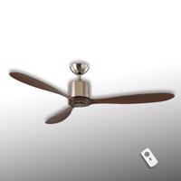 Aeroplan Eco stropný ventilátor, chróm, orech