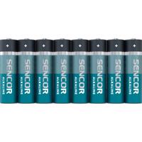 Alkalické batérie Sencor SBA LR6, 8 ks
