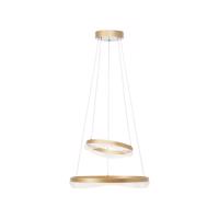 Aurora LED závesné svetlo, zlatá farba, Ø 30 cm, hliník, CCT