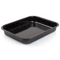 Banquet Smaltovaný pekáč CULINARIA Black 34 x 26 x5 cm, S