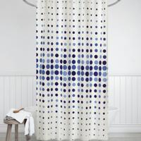 Bellatex Sprchový záves Bodky modrá, 180 x 200 cm