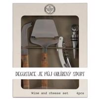 Bohemia Gifts Darčeková súprava na krájanie syra - Oblíbený sport