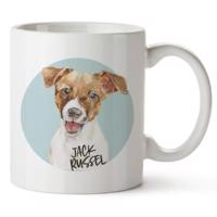 Bohemia Gifts Keramický hrnček - Jack Russel , 350ml