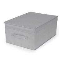 Compactor Skladací úložný kartónový box Wos, 30 x 43 x 19 cm, sivá, S