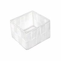 Compactor Úložný organizér do zásuvky Compactor TEX - košík S, 12 x 12 x 7 cm, biely, S