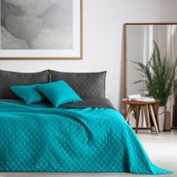 DecoKing Prehoz na posteľ Axel tmavomodrá/sivá, 170 x 210 cm, 170 x 210 cm