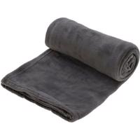 Deka fleece tmavá sivá, 125 x 150 cm