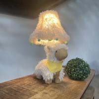 Detská stolná lampa Alpaka biela vrátane LED - Alma