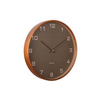 Dizajnové nástenné hodiny Karlsson 5993MG hnedé,priemer 40 cm