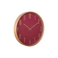 Dizajnové nástenné hodiny Karlsson 5996RD červené,priemer 40 cm