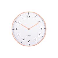 Dizajnové nástenné hodiny Karlsson 6011ORoranžové, priemer 40 cm