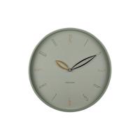Dizajnové nástenné hodiny Karlsson 6012GR zelené,priemer 40 cm