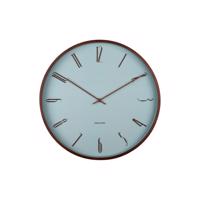 Dizajnové nástenné hodiny Karlsson 6014BL modré,priemer 40 cm