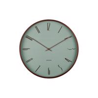 Dizajnové nástenné hodiny Karlsson 6014GR zelené,priemer 40 cm