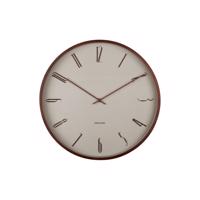 Dizajnové nástenné hodiny Karlsson 6014WG béžové,priemer 40 cm