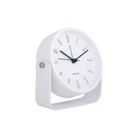 Dizajnový budík Karlsson 5989WH biely, priemer 12cm