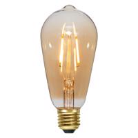 E27 filament LED žiarovka 0,75W 2 000K sklo jantár