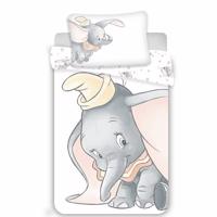 Jerry Fabrics Detské bavlnené obliečky do postieľky Dumbo Grey, 100 x 135 cm, 40 x 60 cm