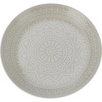 Kameninový plytký tanier Ethnic, pr. 27 cm, béžová