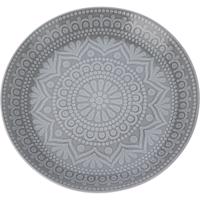 Kameninový plytký tanier Ethnic, pr. 27 cm, sivá
