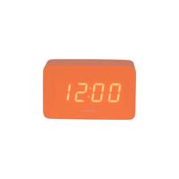 Karlsson 5983OR dizajnové LED hodiny s budíkomoranžové, 10 cm