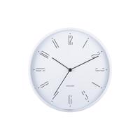 Karlsson 5988WH dizajnové nástenné hodiny biele,priemer 30 cm