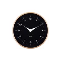 Karlsson 5995BK dizajnové nástenné hodiny čierne,priemer 30 cm