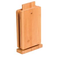 Kesper 50275-71 Stojan so 4 krájacími doskamibambus, 15 x 5 x 26 cm