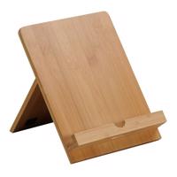 Kesper 58016 Stojan na tablet alebo kuchársku knihu bambus, 18 x 23 x 19,2 cm