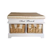 Kondela Seat Bench 4 biela / medová