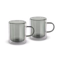 Lamart LT9121 2-dielna súprava pohárov na čajVaso, 350 ml, čierna