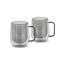 Lamart LT9123 2-dielna súprava pohárov na čajVaso, 250 ml, čierna