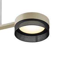 LED svietidlo Mesh 3-pl. stmievač, piesková/čierna