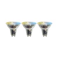LUUMR Smart LED žiarovka 3ks GU10 sklo 4,7W číra Tuya