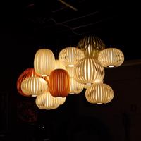 LZF Poppy Medium závesná lampa, buk