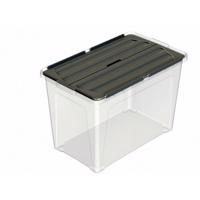 Multibox s pripevneným vekom Eco 60 l, čierne veko, 60 l