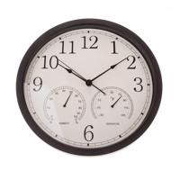 Nástenné hodiny s teplomerom a vlhkomerom 35 cm