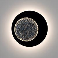 Nástenné svietidlo Plenilunio LED, hnedo-čierno-strieborné, 60 cm