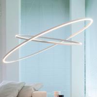 Nemo Ellisse Dvojitá závesná lampa 2700K hliník