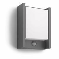 Philips Arbour UltraEfficient vonkajšie nástenné svietidlo so senzorom LED 3,8 W 2700K, antracit