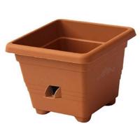 Plastia kvetináč samozavlažovací Bergamot - 35x35 cm teracota, 35 x 35 cm