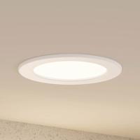 Prios LED vstavané svietidlo Cadance, biele, 17 cm, stmievateľné