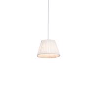 Retro závesná lampa krémová 25 cm - Plisse