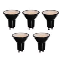 Sada 5 ks GU10 3-stupňová stmievateľná LED žiarovka 50 mm Honeycomb 6W 400LM 3000K