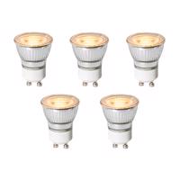Sada 5 ks GU10 dimbare LED lamp 3,5 cm 4W 228 lm 2200K
