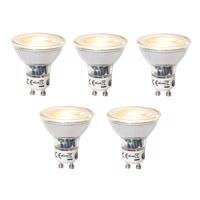 Sada 5 ks GU10 dimbare LED lamp 7W 700 lm 2700K