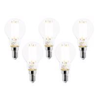 Sada 5 LED žiaroviek E14 P45 číre 2,2 W 470 lm 2700 K