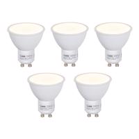 Sada 5 LED žiaroviek GU10 so senzorom súmraku 5W 380lm 3000K