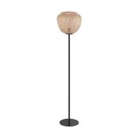 Stojaca lampa Dembleby z dreva, prírodnej farby