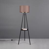 Stojacia lampa Colette trojnožka, čierna/taupe